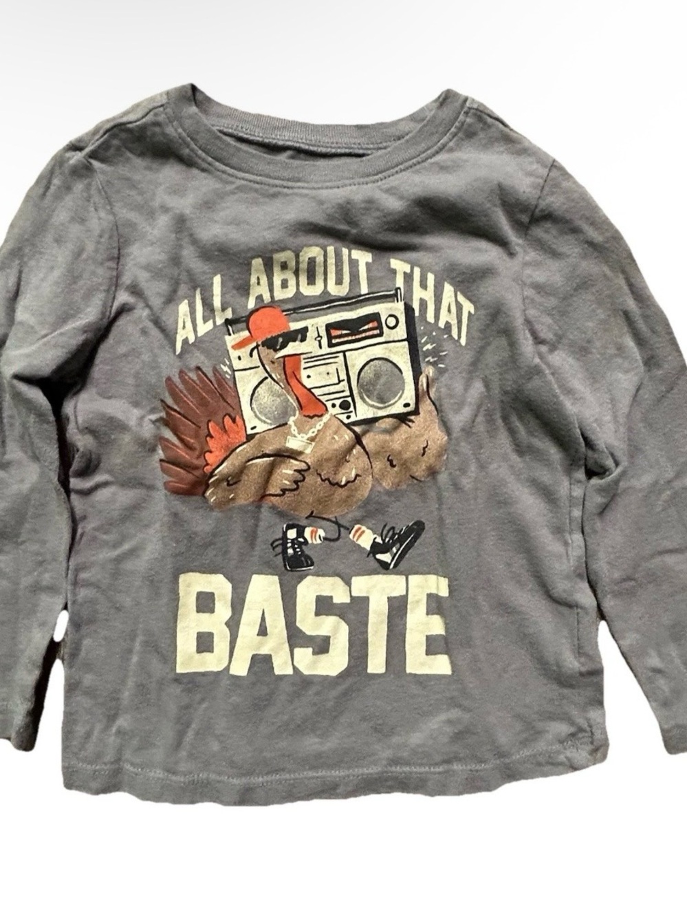 Toddler Old Navy Thanksgiving Grey Long Sleeve Shirt Size 2T
'